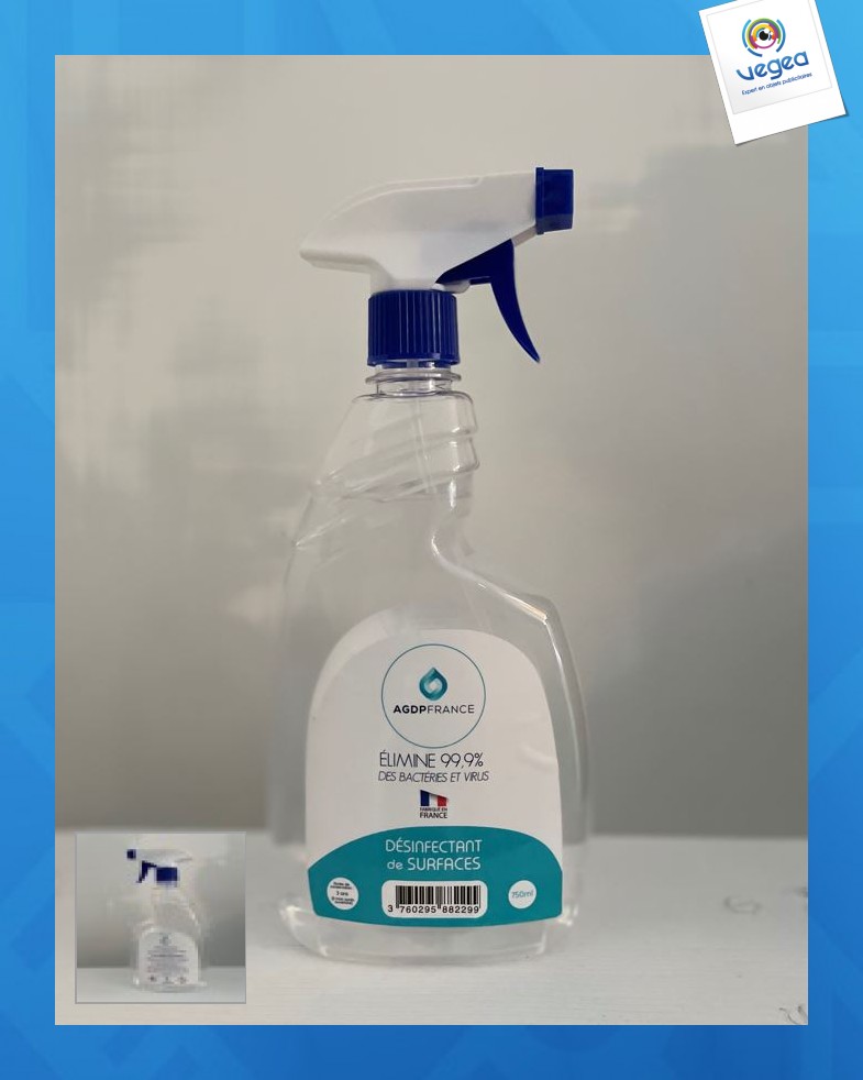 Spray hydroalcoolique 750ml