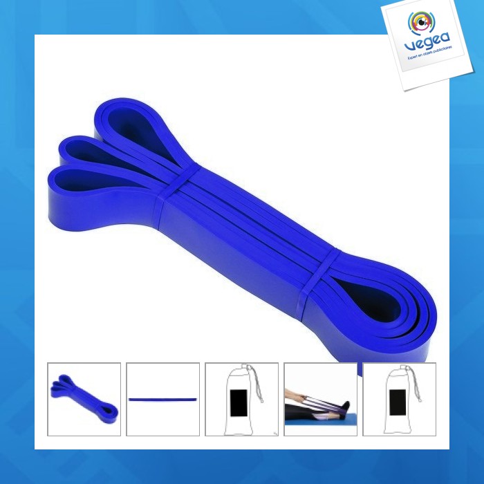 Bande de fitness strong power, résistance au poids d'environ 15,9 à 38,6 kg