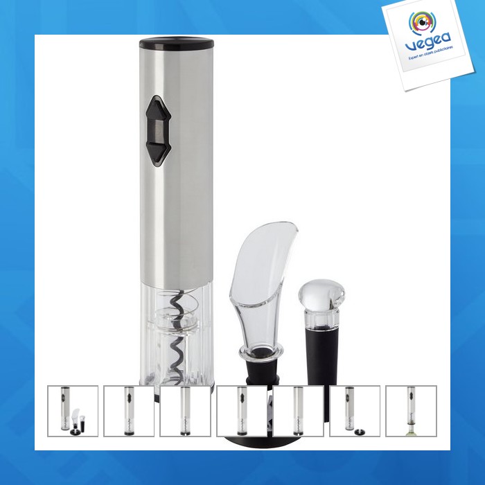 Tire-bouchon électrique personnalisable pino avec outils à vin