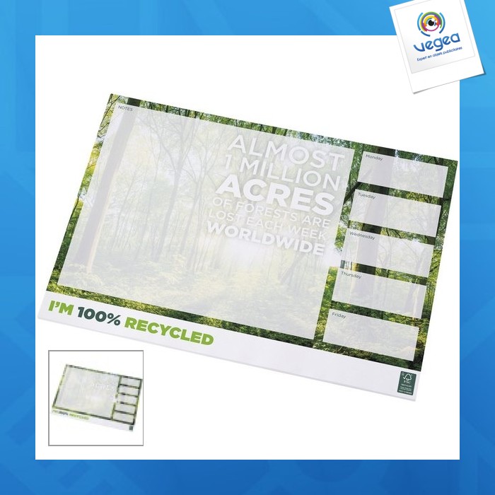 Bloc-notes avec logo a3 recyclé desk-mate®