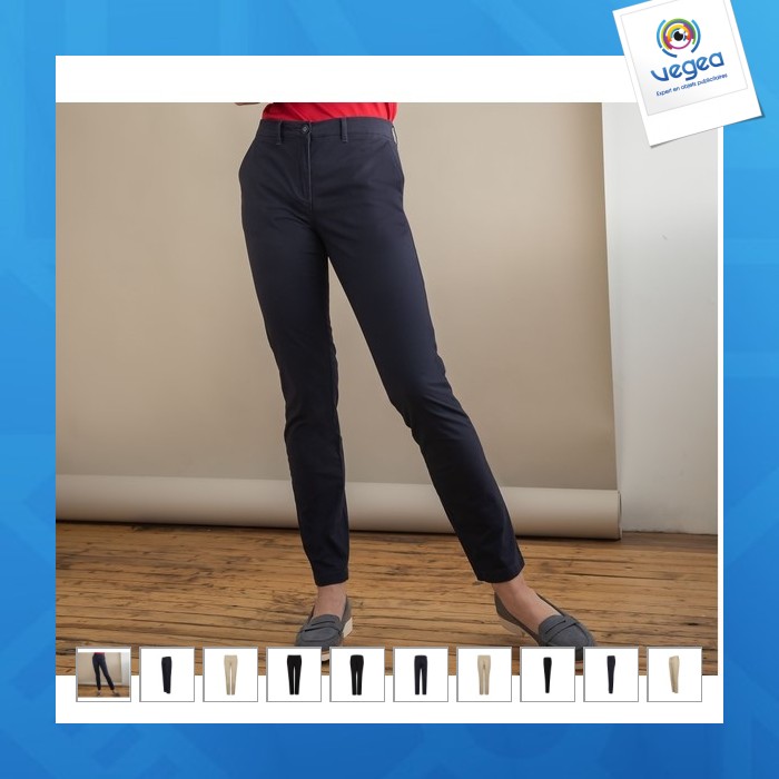 Pantalon personnalisable femme chino