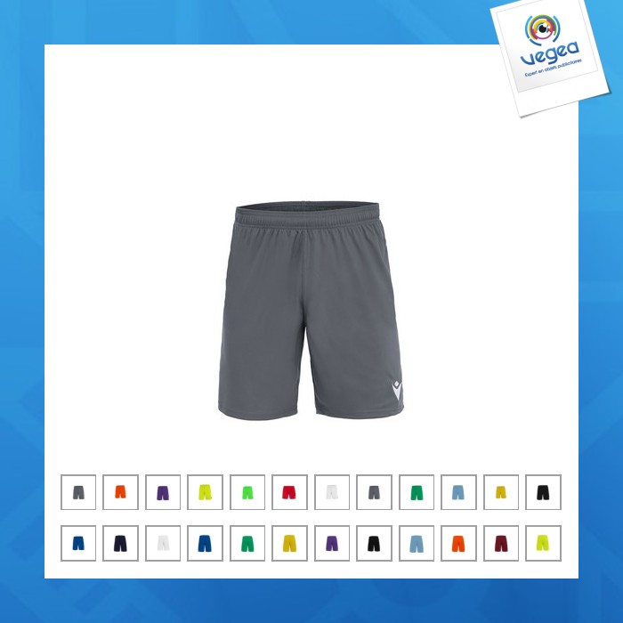 Short de sport avec logo en tissu evertex