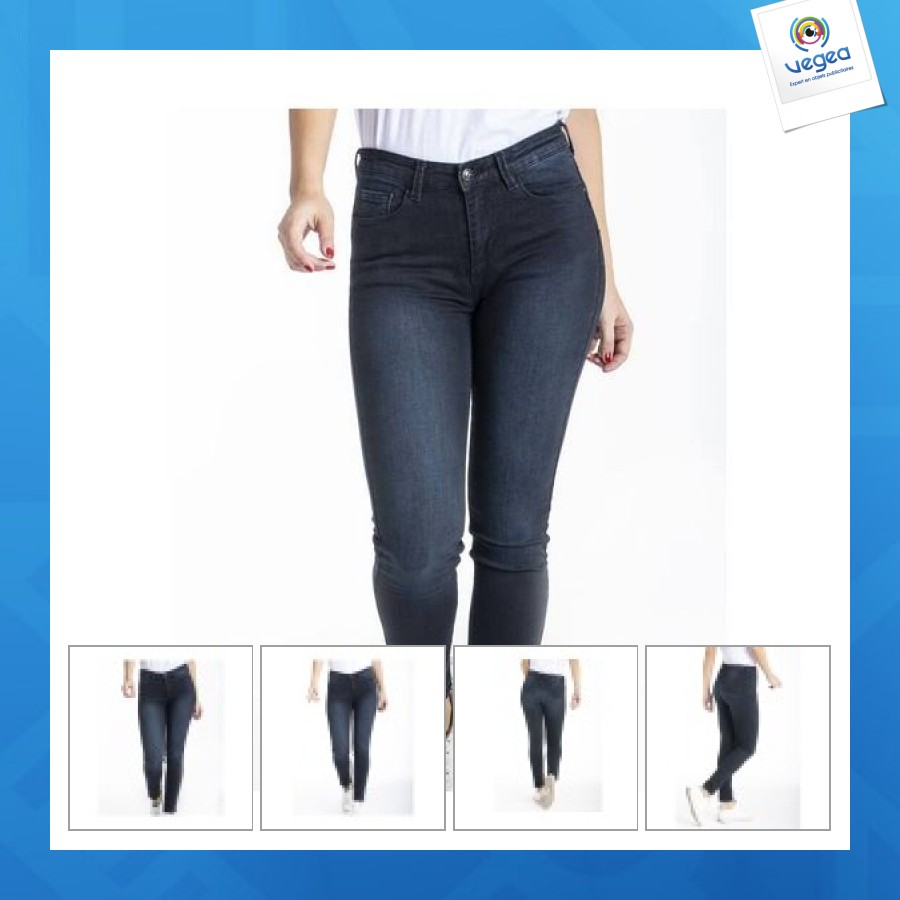 Jean publicitaire femme slim