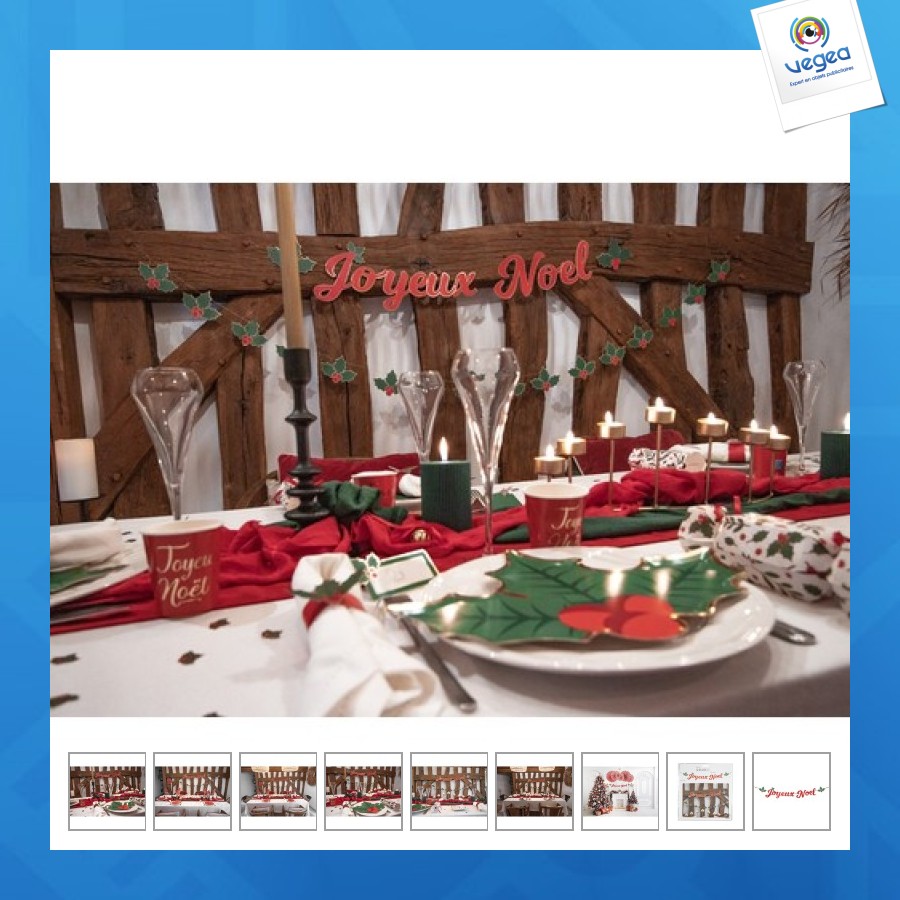 Guirlande lettres joyeux noël