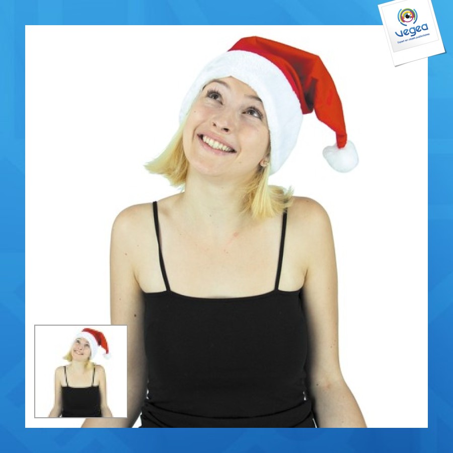 Bonnet personnalisable père noël luxe