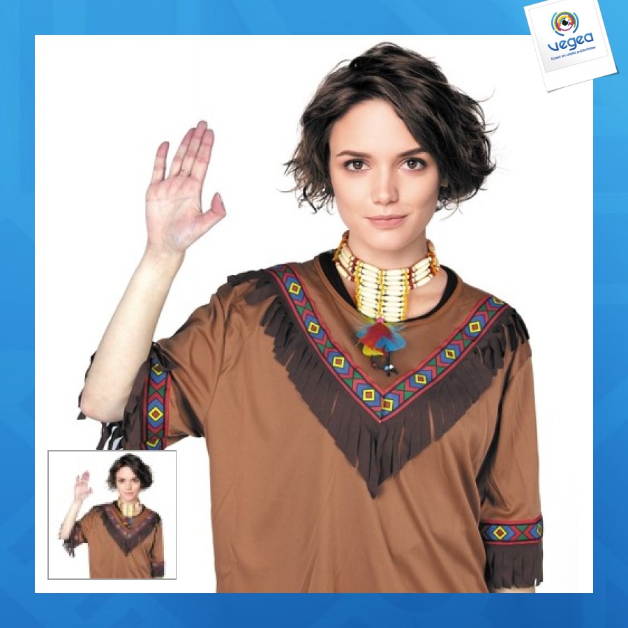 Collier indien personnalisable avec plumes