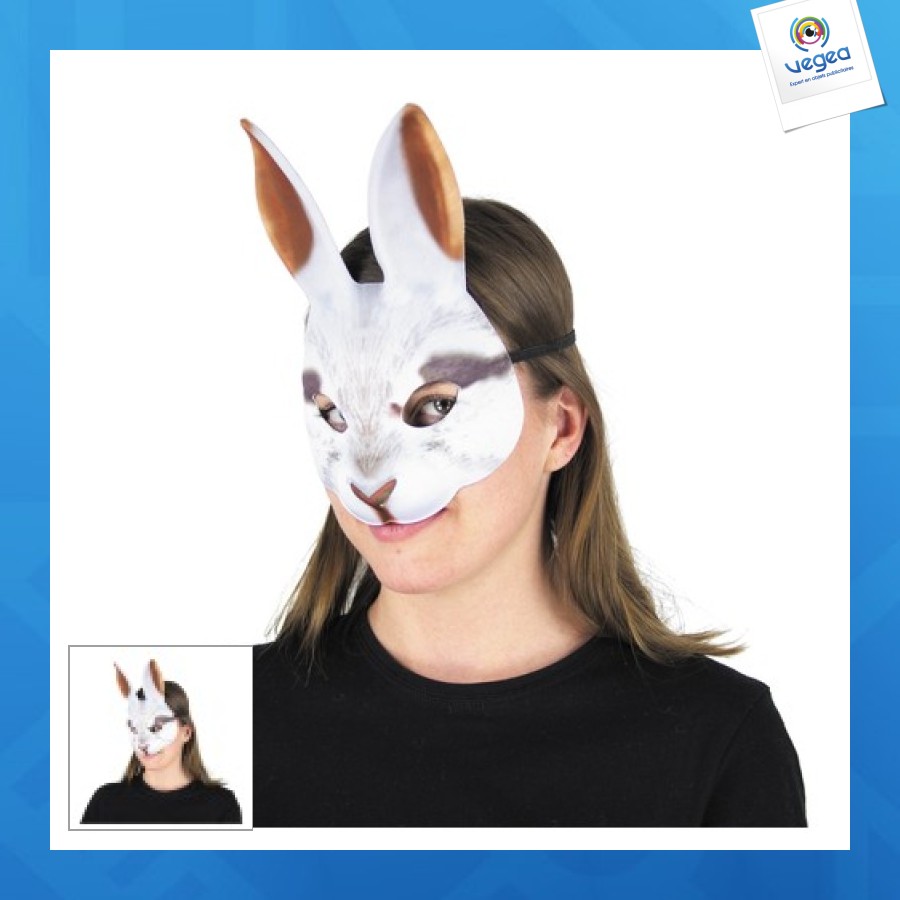 Masque réaliste lapin publicitaire
