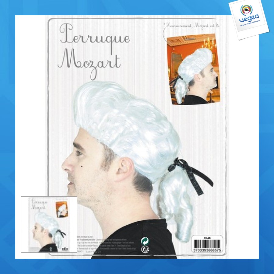 Perruque mozart promotionnel