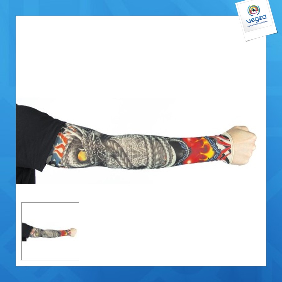 Manche tatouée dragon personnalisable