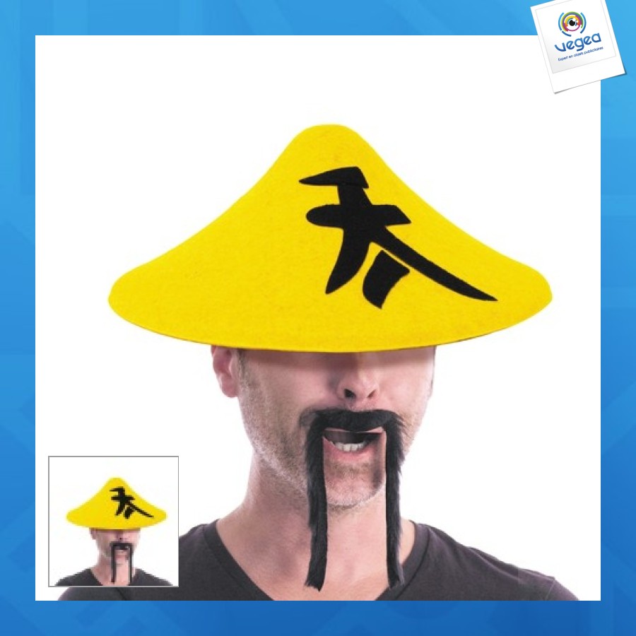 Chapeau chinois avec logo