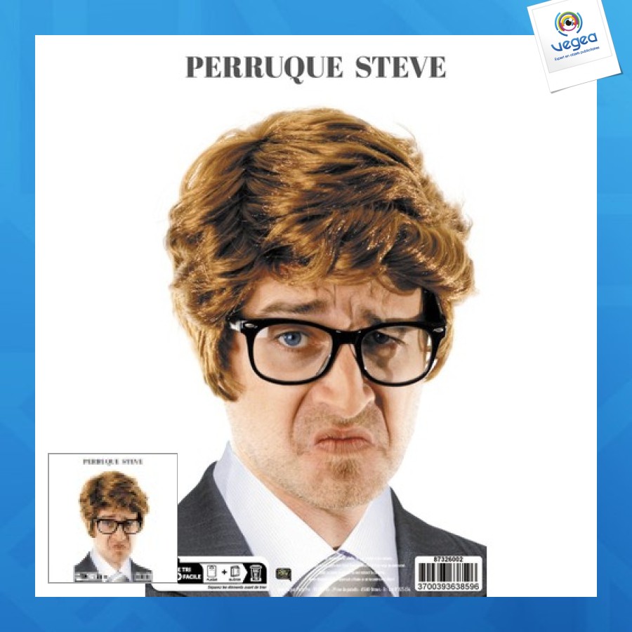 Perruque personnalisable steve châtain