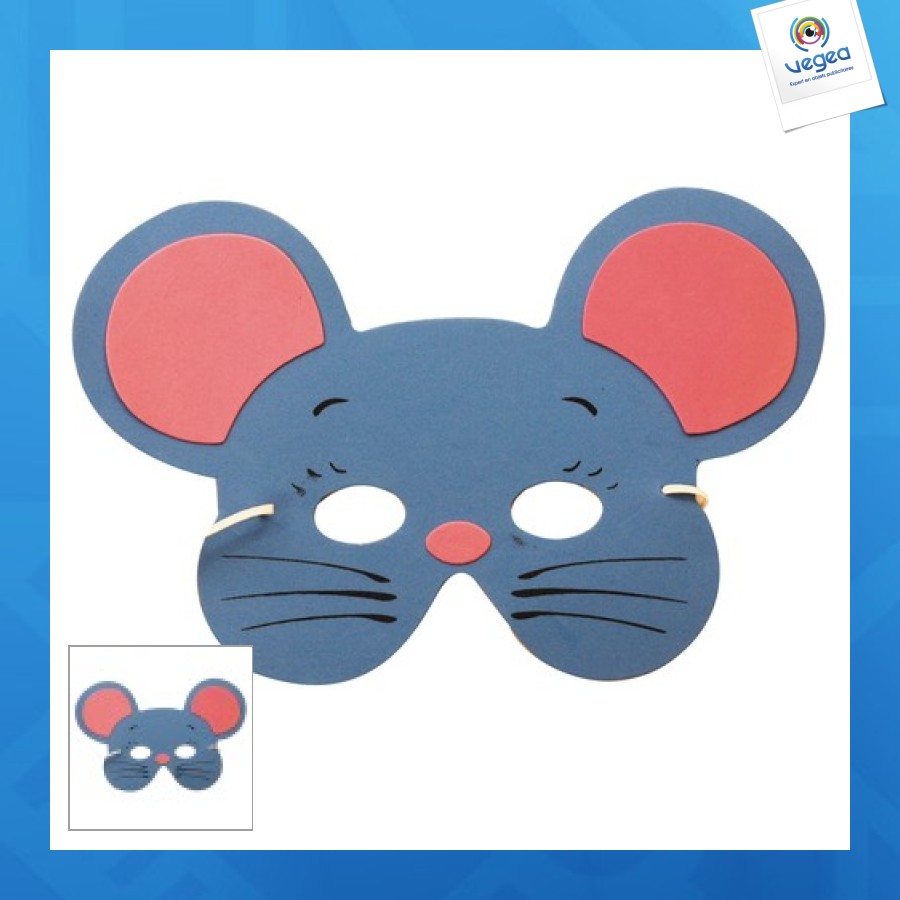 Masque publicitaire enfant souris eva