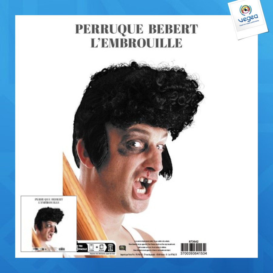 Perruque personnalisable bebert l'embrouille