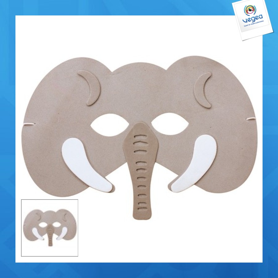 Masque enfant éléphant personnalisable eva