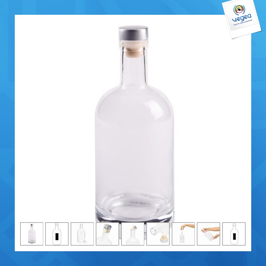 Gourde en verre personnalisable