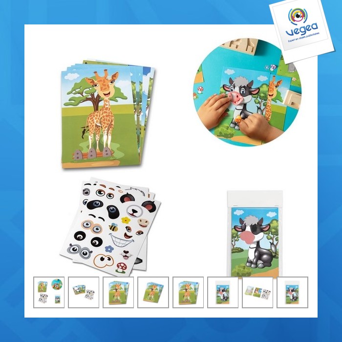 Jeu d'autocollants personnalisés