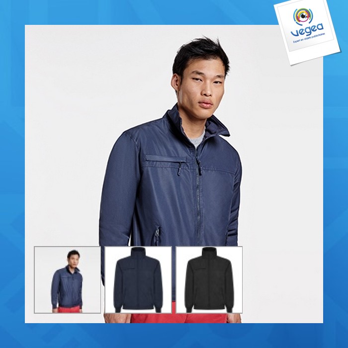 Veste matelassée coupe-vent personnalisé en tissu très résistant