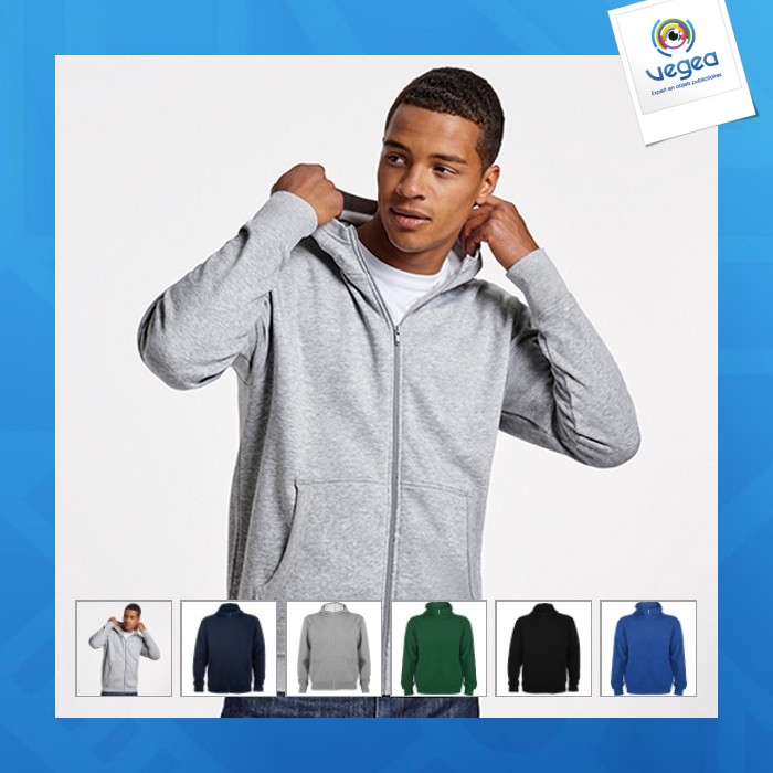 Montblanc - sweat-shirt capuche décontracté avec fermeture éclair