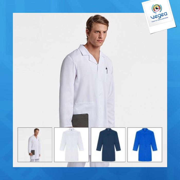 Blouse publicitaire blanche manches longues
