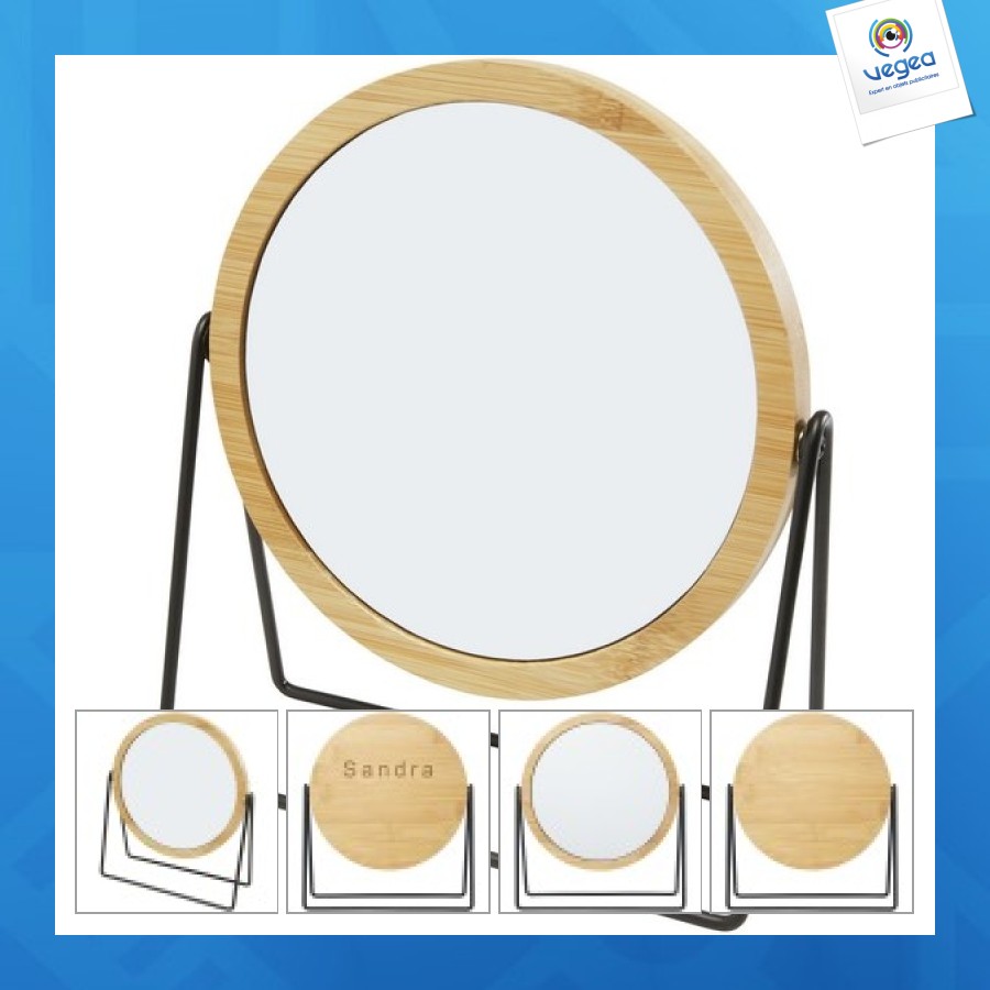 Miroir à pied hyrra en bambou
