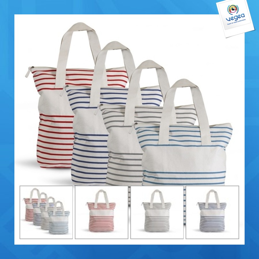 Sac personnalisé shopping avec fond coton bio 220g