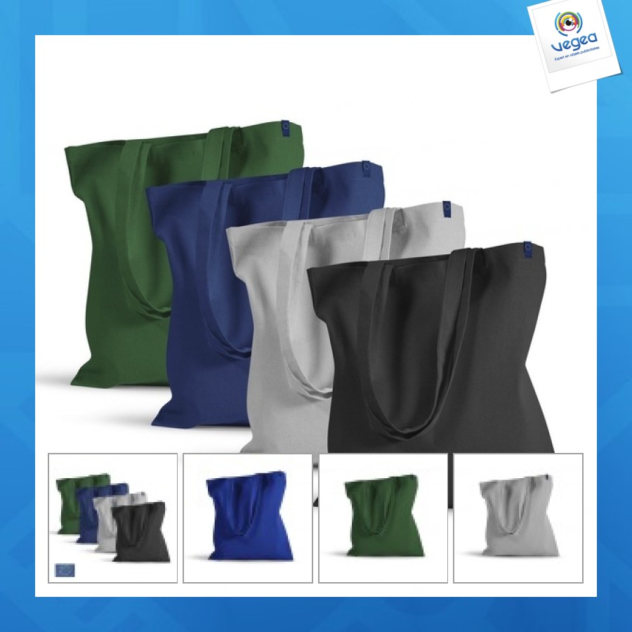 Sac en coton bio promotionnel 220g couleurs