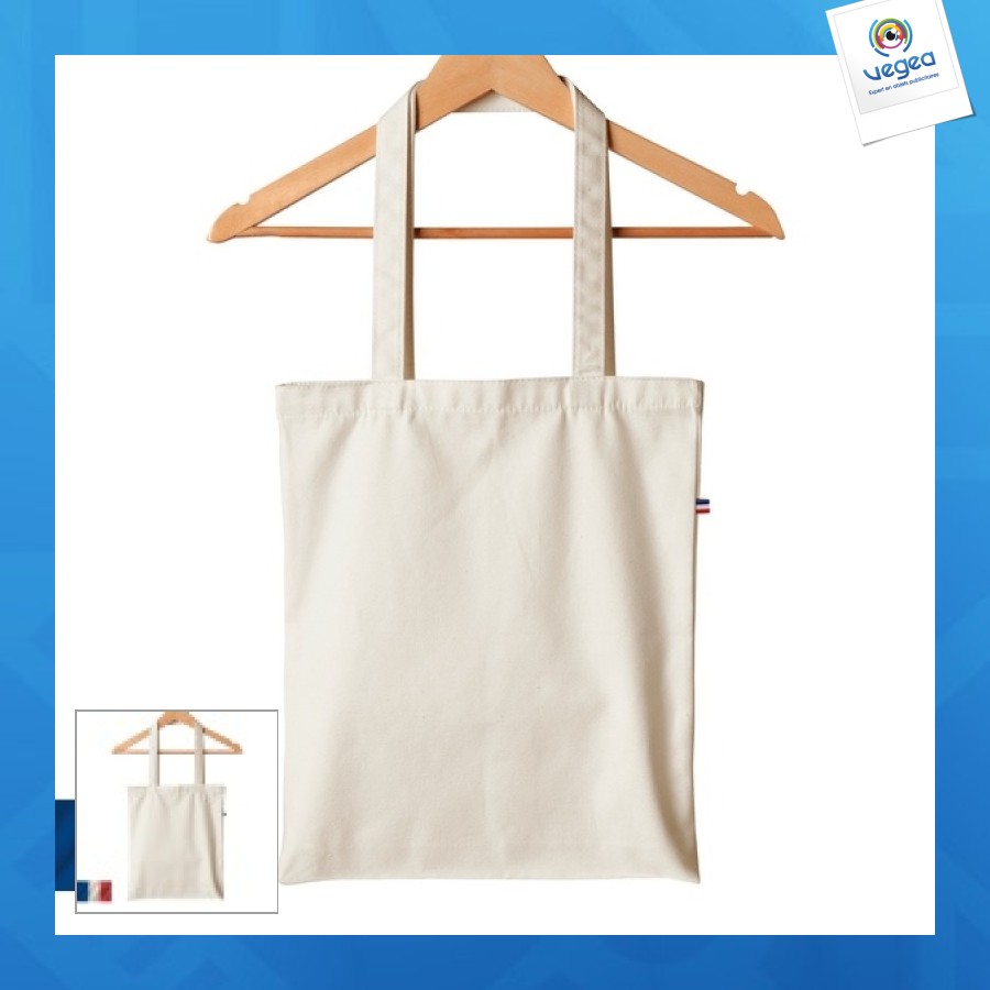 Sac coton personnalisable bio 165g fabriqué en france