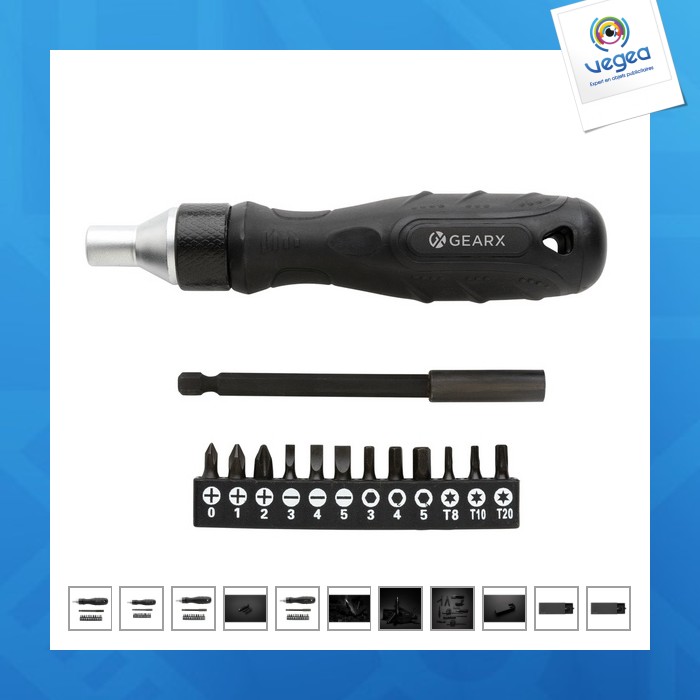 Tournevis personnalisable à cliquet gear x