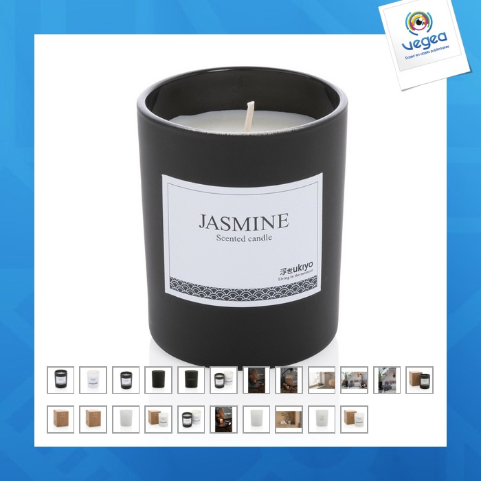 Bougie parfumée personnalisable dans un verre ukiyo