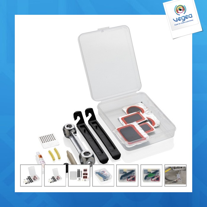 Kit de réparation publicitaire vélo compact
