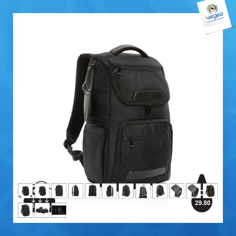 Sac à dos personnalisable ordinateur swiss peak en rpet aware™