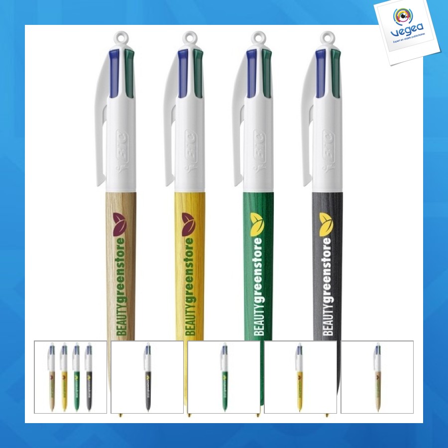 Bic® 4 couleurs effet bois