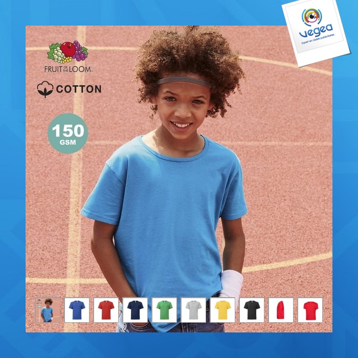 T-shirt avec logo enfant couleur - iconic