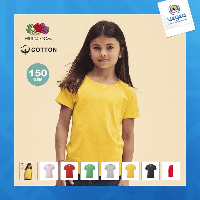 T-shirt publicitaire enfant couleur - iconic