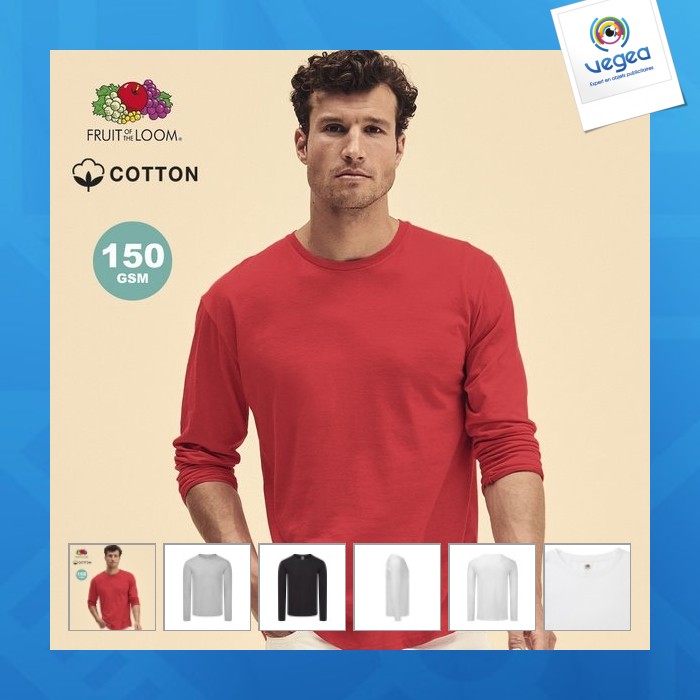 T-shirt personnalisable adulte couleur - iconic long sleeve t