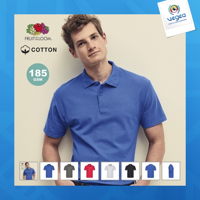 Polo personnalisé adulte couleur - original