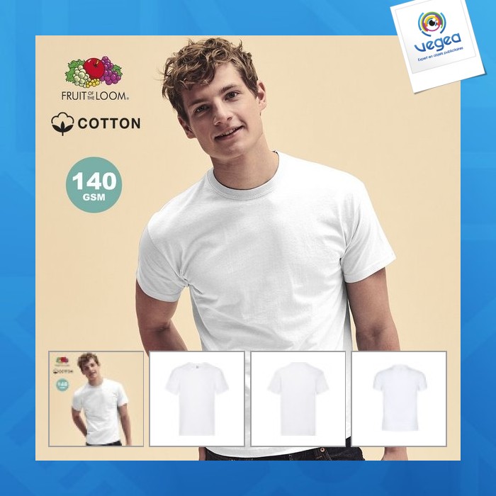 T-shirt personnalisé adulte blanc - original t