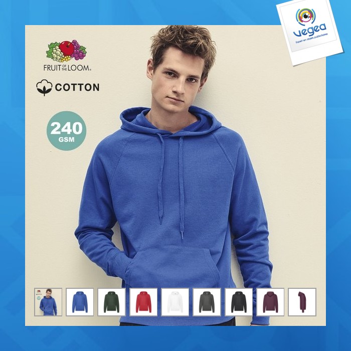 Sweat-shirt publicitaire adulte - lightweight hooded