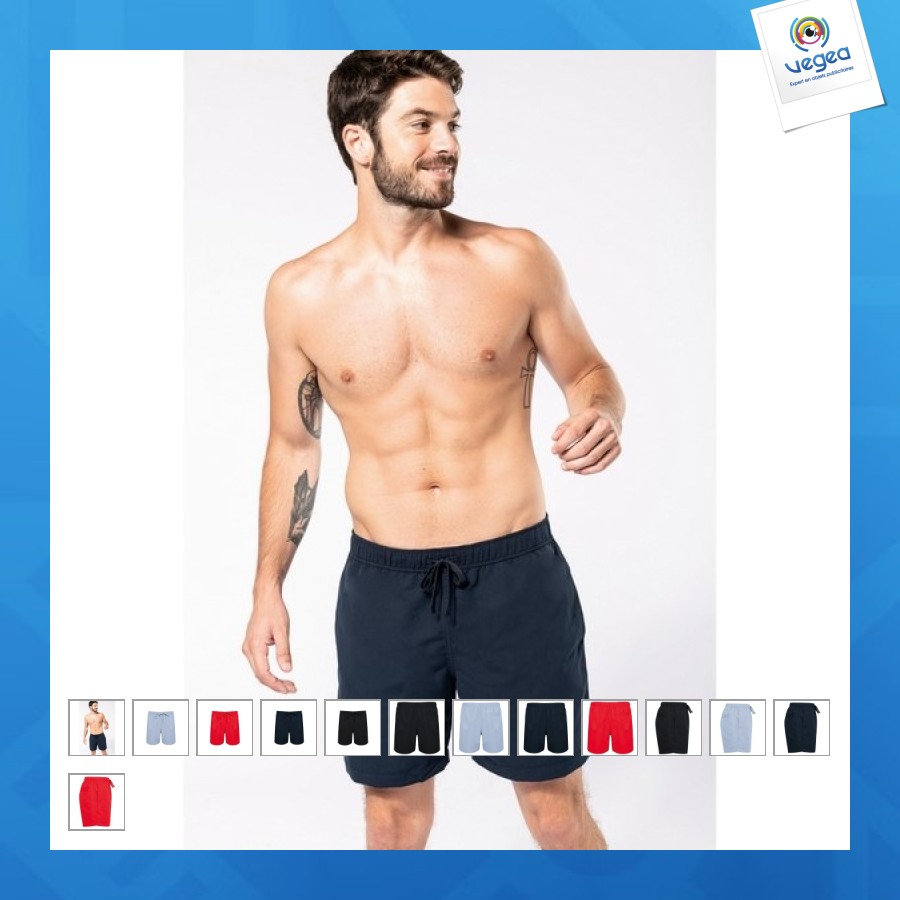 Short personnalisé de bain écoresponsable homme