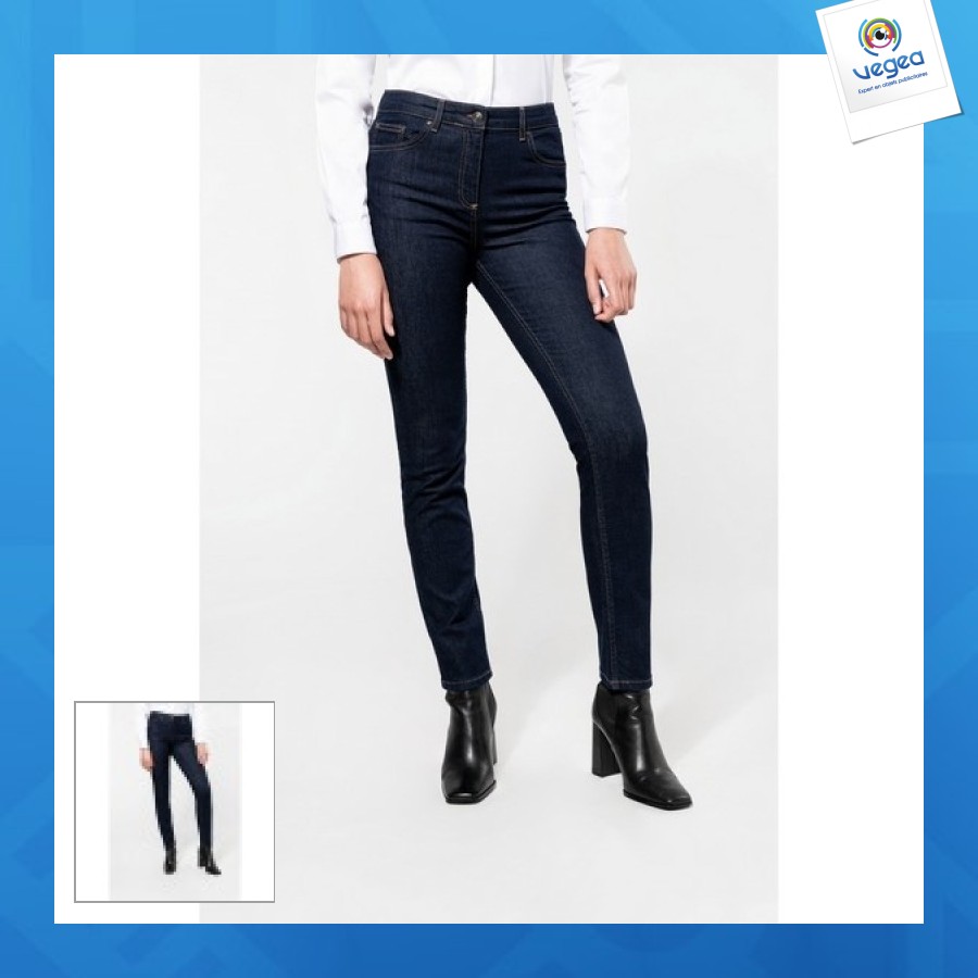 Jean avec logo femme