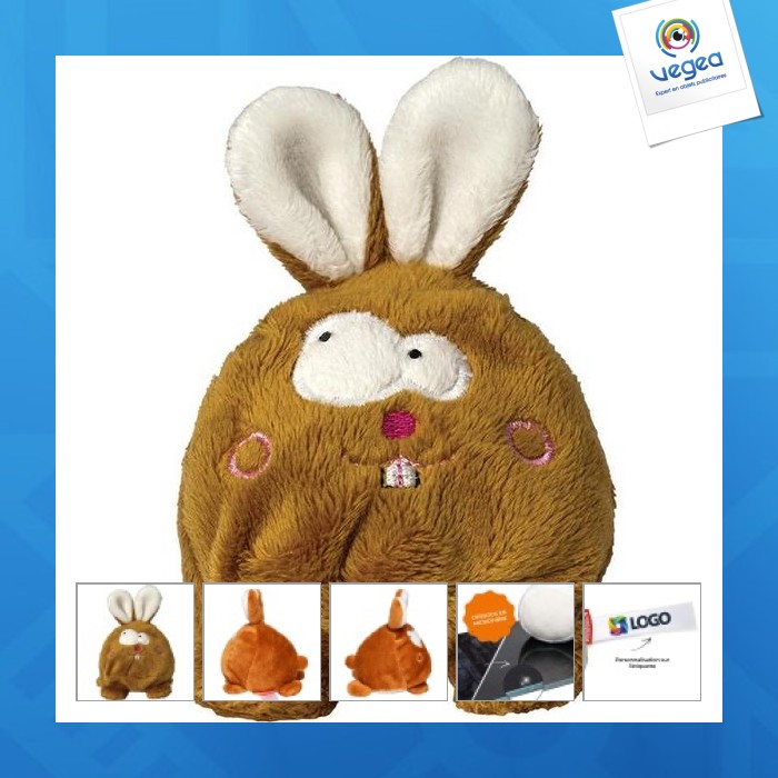 Peluche lapin avec logo - mbw