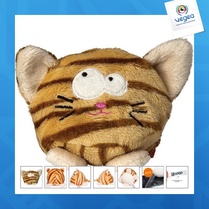 Peluche chat publicitaire - mbw