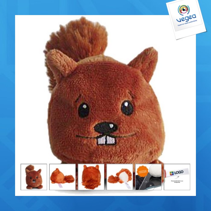 Peluche écureuil publicitaire - mbw