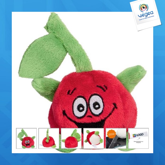 Peluche avec logo cerise - mbw