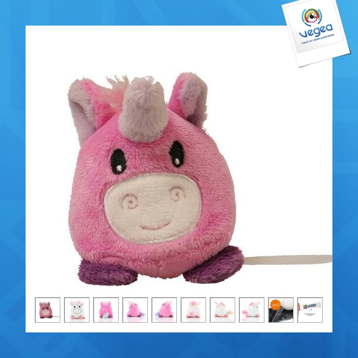 Peluche licorne promotionnelle - mbw