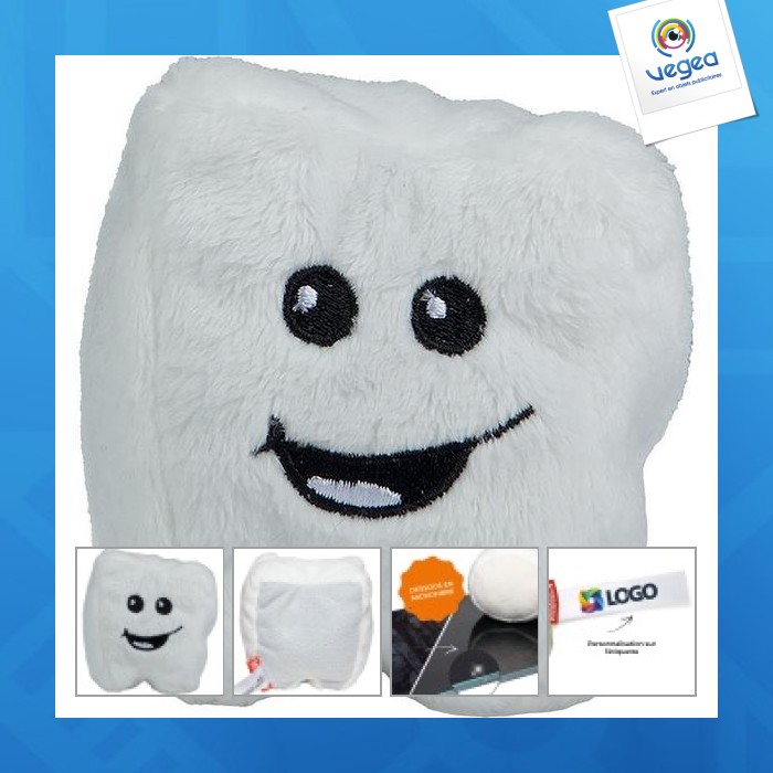 Peluche publicitaire dent - mbw