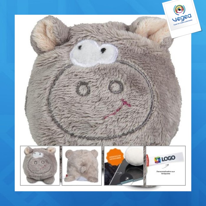 Peluche hippopotame publicitaire - mbw