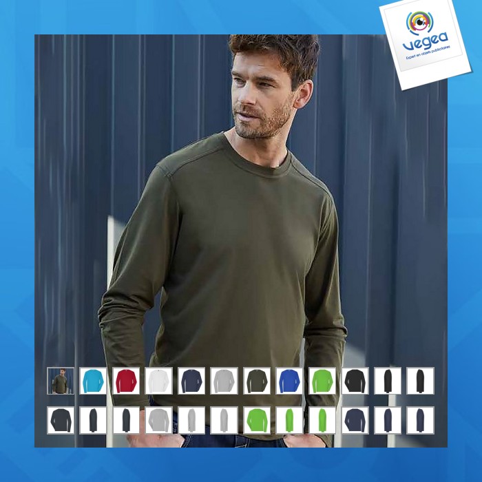 T-shirt avec logo workwear bio homme - james nicholson