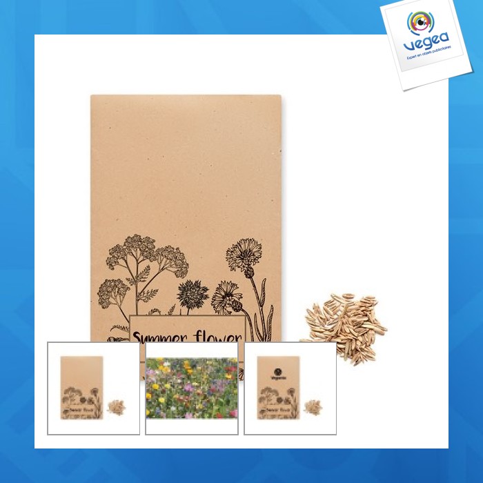 Enveloppe graines fleurs sauvages