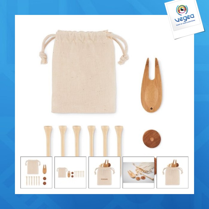 Set d'accessoires de golf avec logo